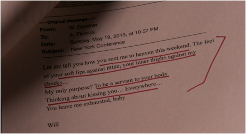 The Good Wife 6.17 email Will
